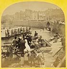 Beach and Iron Bridge [Blanchard Stereoview 1860s]